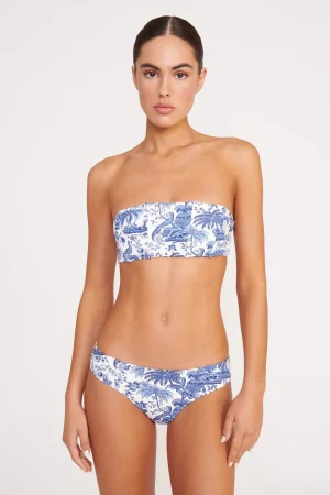 STAUD Bikinis<MALA BIKINI TOP  BLUE TOILE