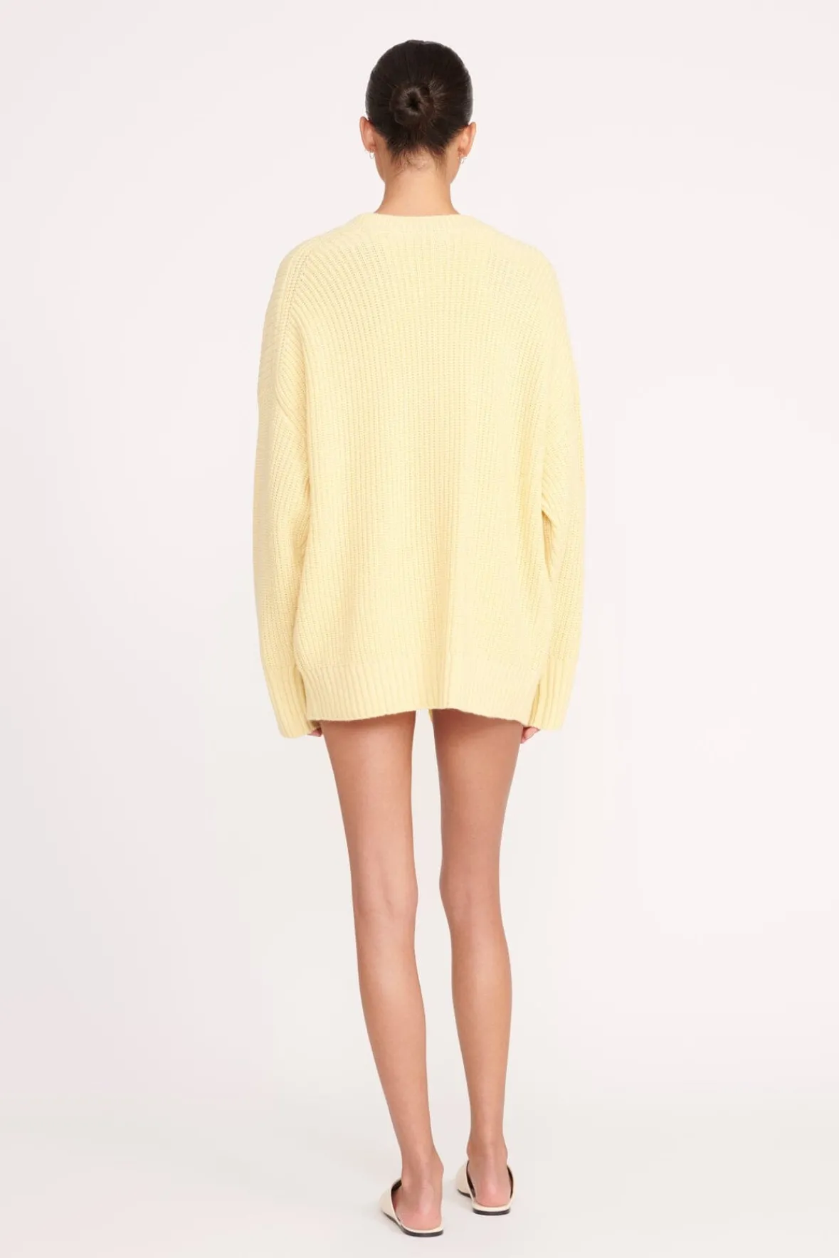 STAUD Best Sellers | Knits<MATILDA CARDIGAN LEMON DROP
