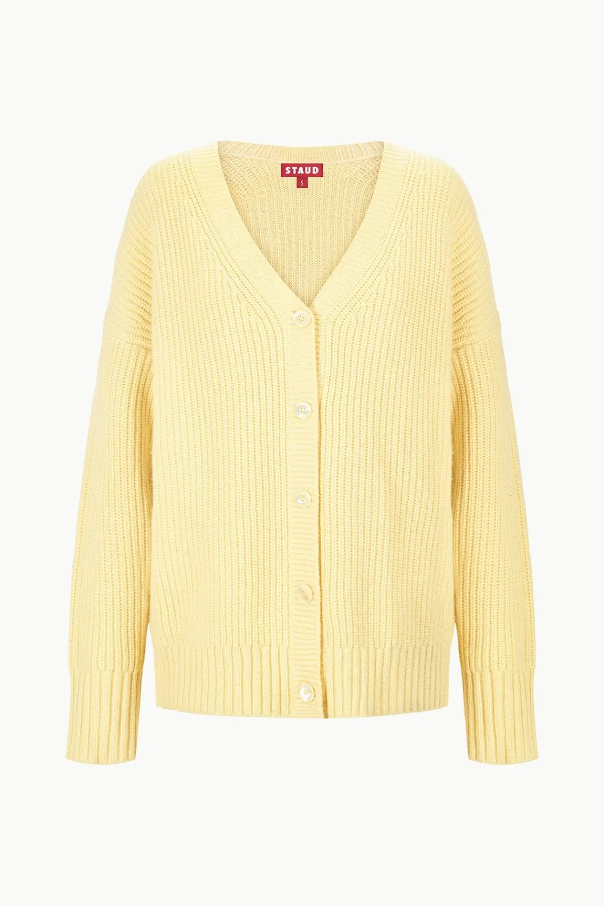 STAUD Best Sellers | Knits<MATILDA CARDIGAN LEMON DROP