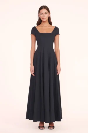 STAUD Poplin Shop | The Wells Dress<MAXI SHORT SLEEVE WELLS DRESS