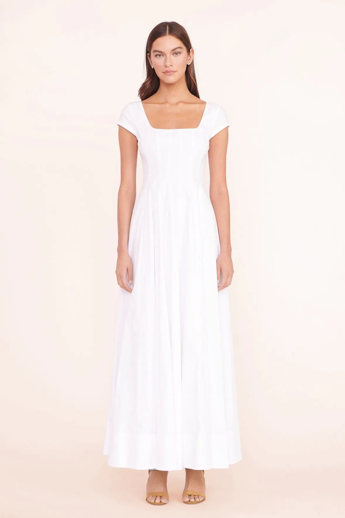 STAUD Poplin Shop | The Wells Dress<MAXI SHORT SLEEVE WELLS DRESS
