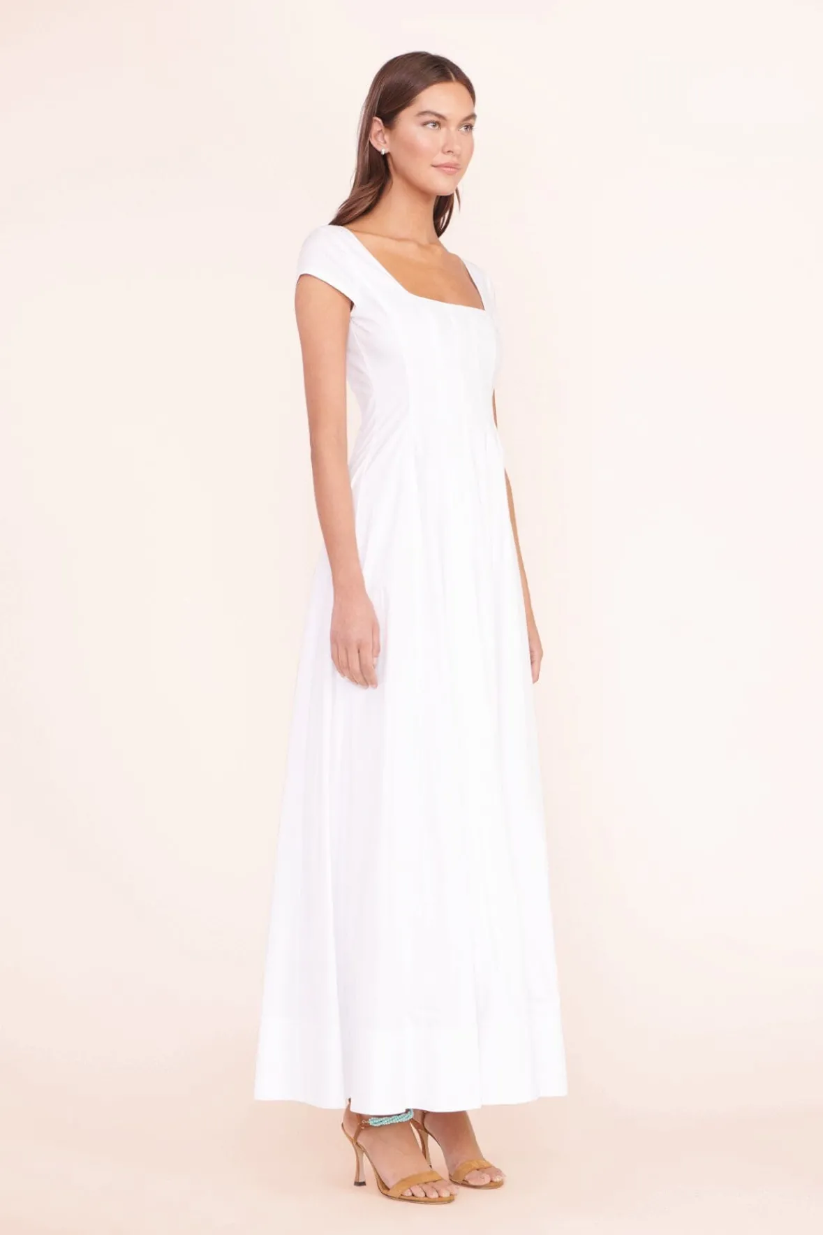 STAUD Poplin Shop | The Wells Dress<MAXI SHORT SLEEVE WELLS DRESS