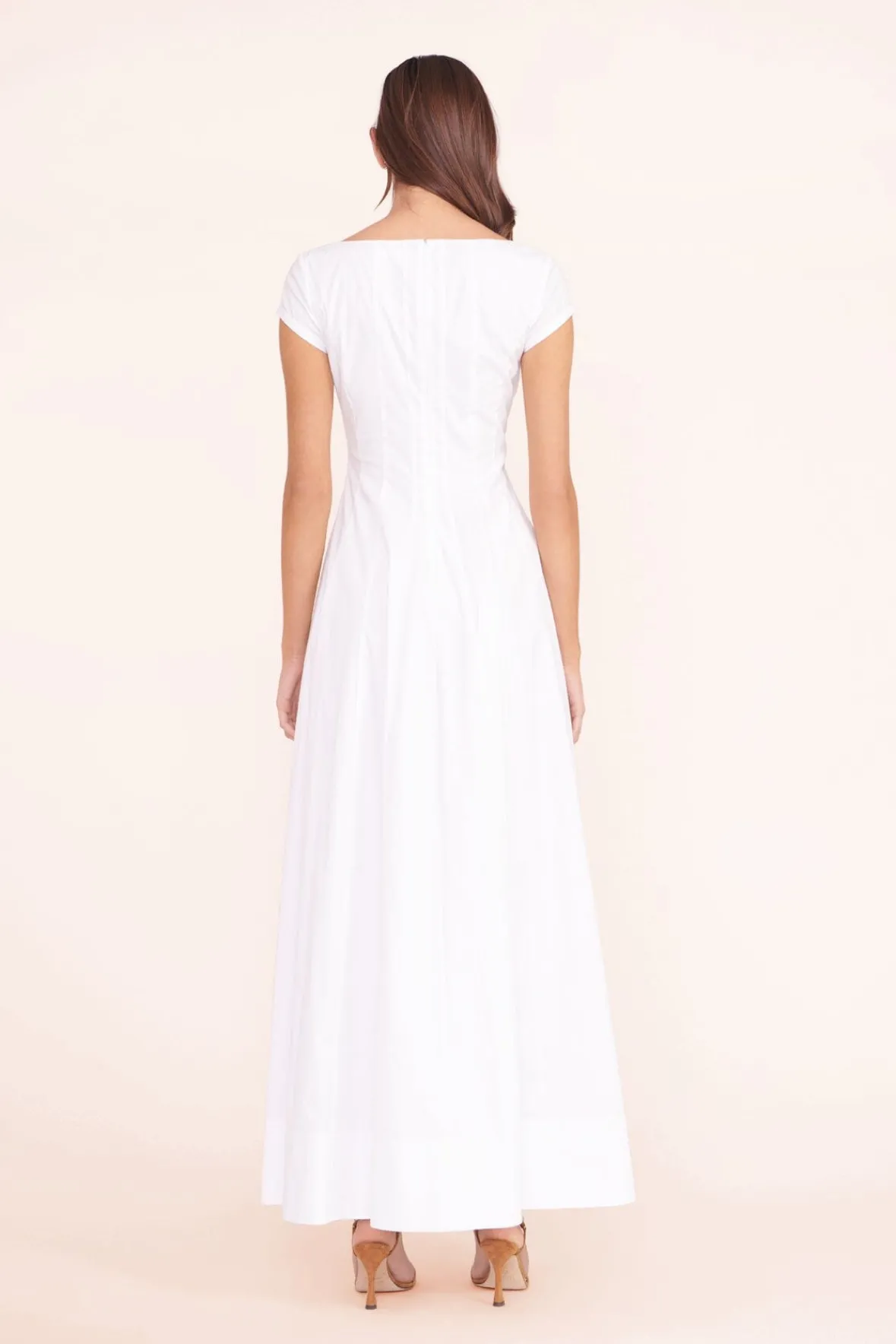 STAUD Poplin Shop | The Wells Dress<MAXI SHORT SLEEVE WELLS DRESS