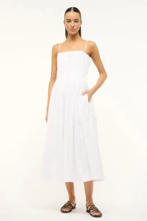 STAUD Poplin Shop | Dresses<MIDI BELLA DRESS