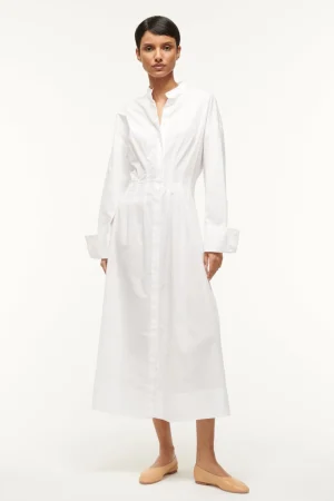 STAUD Poplin Shop | Dresses<MIDI LORENZA DRESS