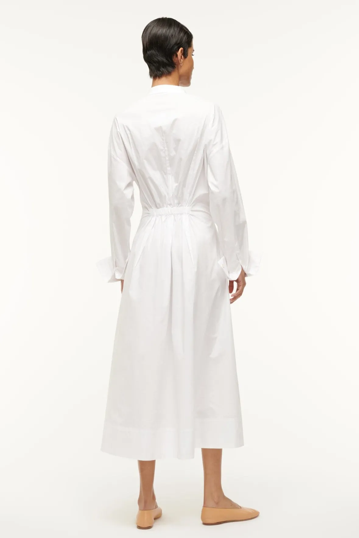 STAUD Poplin Shop | Dresses<MIDI LORENZA DRESS