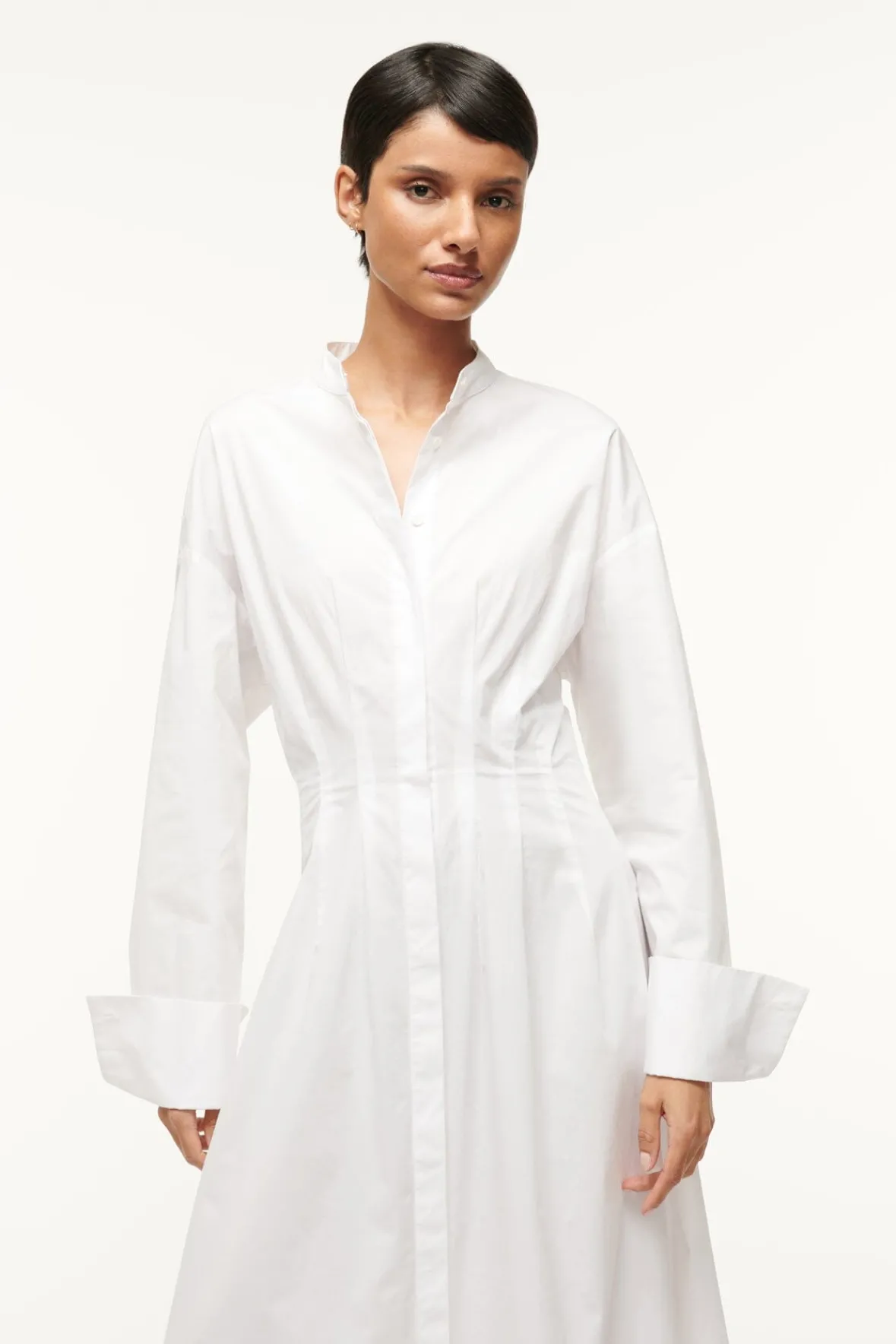 STAUD Poplin Shop | Dresses<MIDI LORENZA DRESS