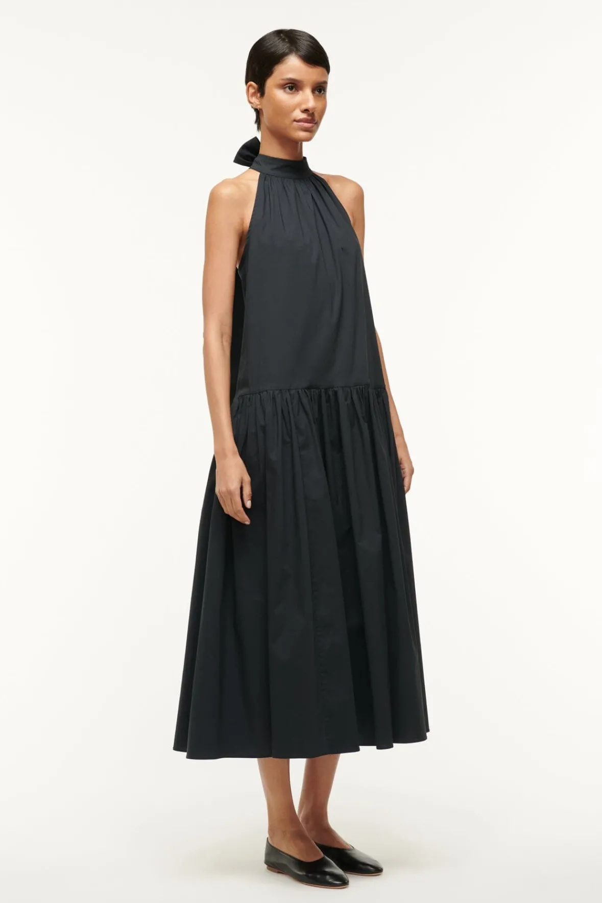 STAUD Poplin Shop | Dresses<MIDI MARLOWE DRESS