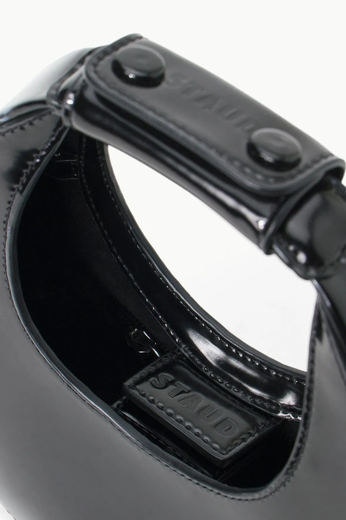 STAUD Moon<MINI MOON BAG POLISHED