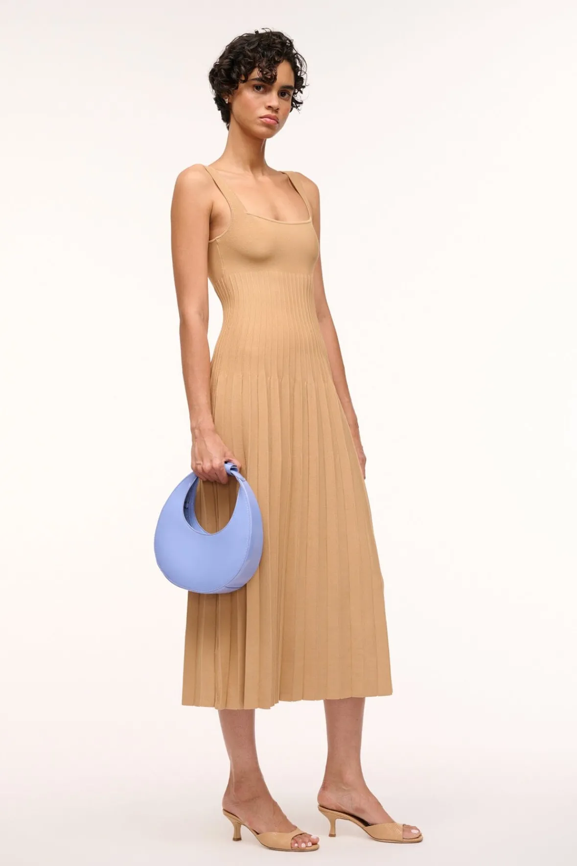 STAUD Moon | Crossbody<MINI MOON BAG BLUE HYDRANGEA