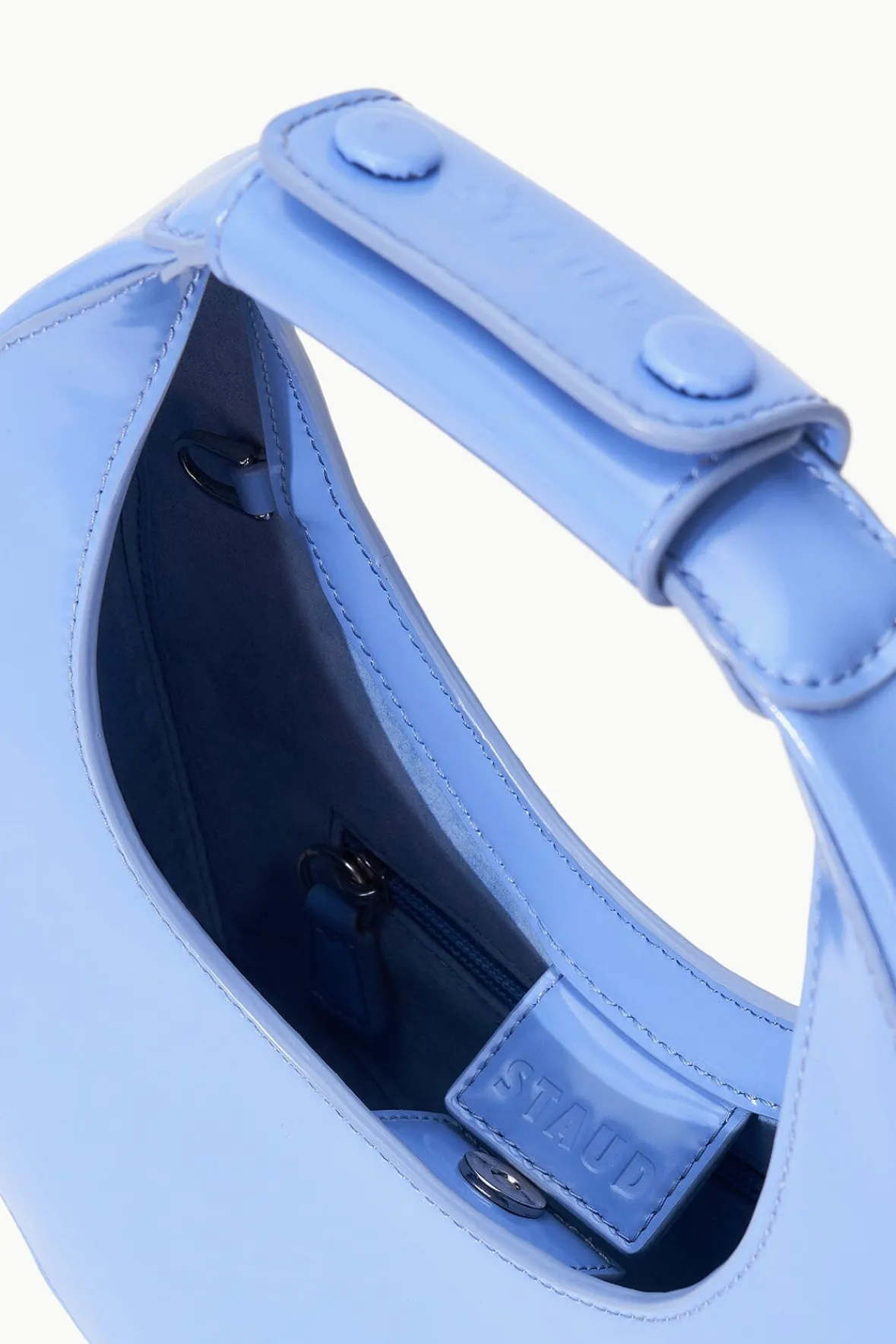 STAUD Moon | Crossbody<MINI MOON BAG BLUE HYDRANGEA