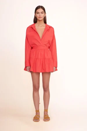 STAUD Poplin Shop<MINI SEA SKIRT