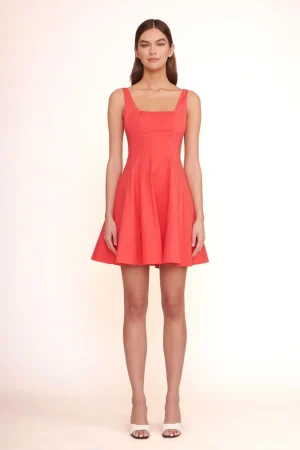 STAUD Poplin Shop<MINI WELLS DRESS
