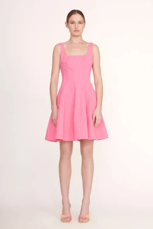 STAUD Poplin Shop<MINI WELLS DRESS