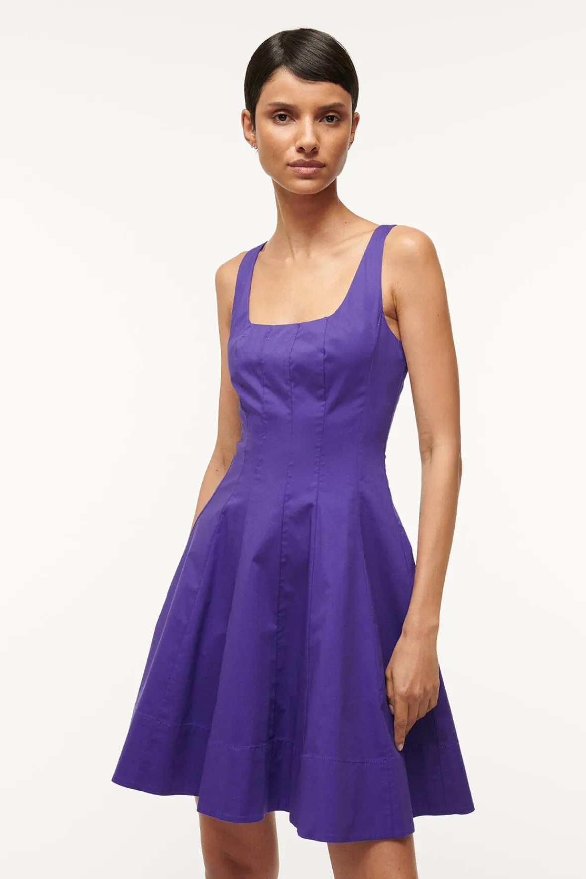 STAUD Poplin Shop | The Wells Dress<MINI WELLS DRESS