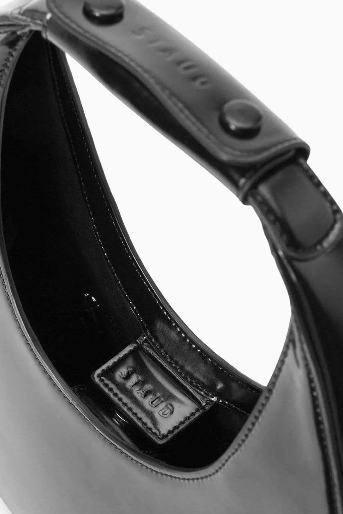 STAUD Moon<MOON BAG POLISHED