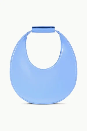 STAUD Moon | Shoulder<MOON BAG BLUE HYDRANGEA