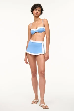 STAUD Bikinis<NELL SWIM SKIRT  AZURE WHITE