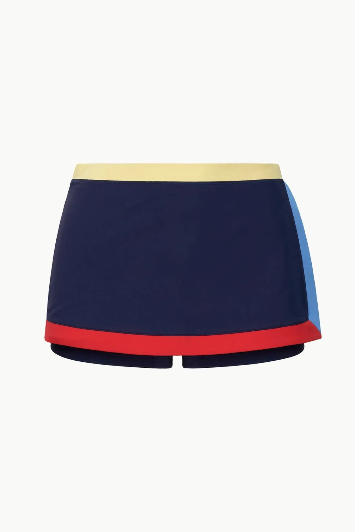 STAUD Bikinis<NELL SWIM SKIRT NAVY COLORBLOCK