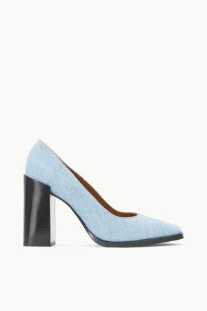 STAUD STAUD + Wrangler<PAZ PUMP  DENIM BLUE