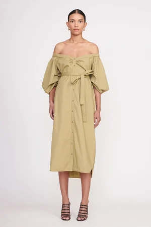 STAUD Poplin Shop<REESE DRESS