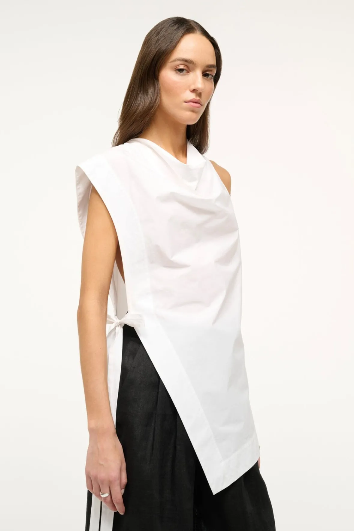 STAUD Poplin Shop | Tops<SAWYER TOP