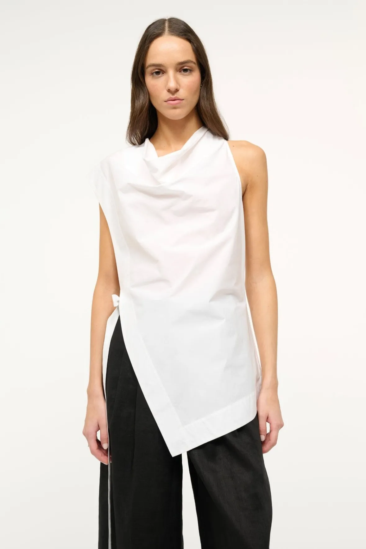 STAUD Poplin Shop | Tops<SAWYER TOP