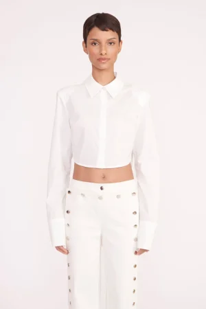 STAUD Poplin Shop<SENECA TOP  