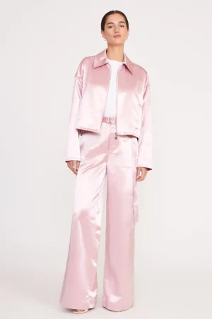 STAUD Pants & Shorts<SHAY PANT  CHERRY BLOSSOM