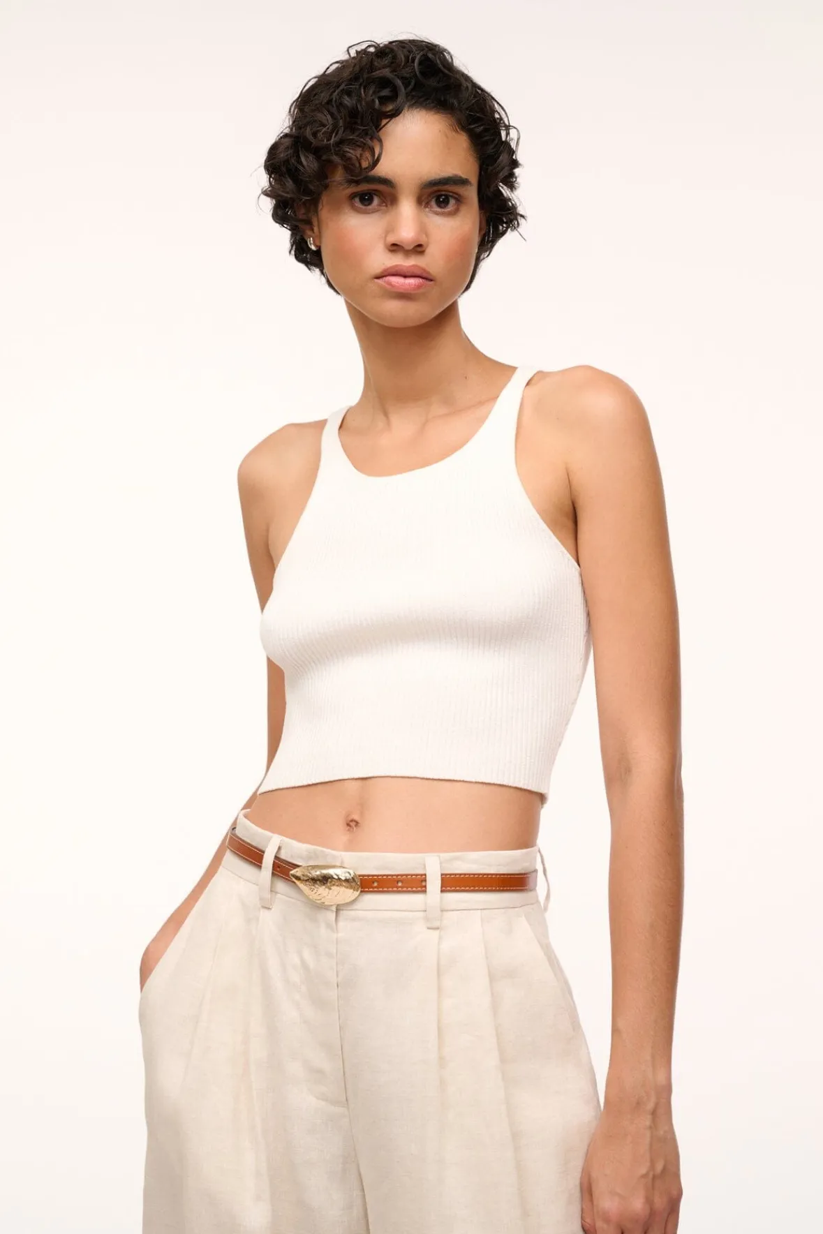 STAUD Belts<SHELL BUCKLE BELT