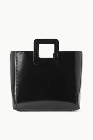 STAUD Totes<SHIRLEY LEATHER BAG POLISHED