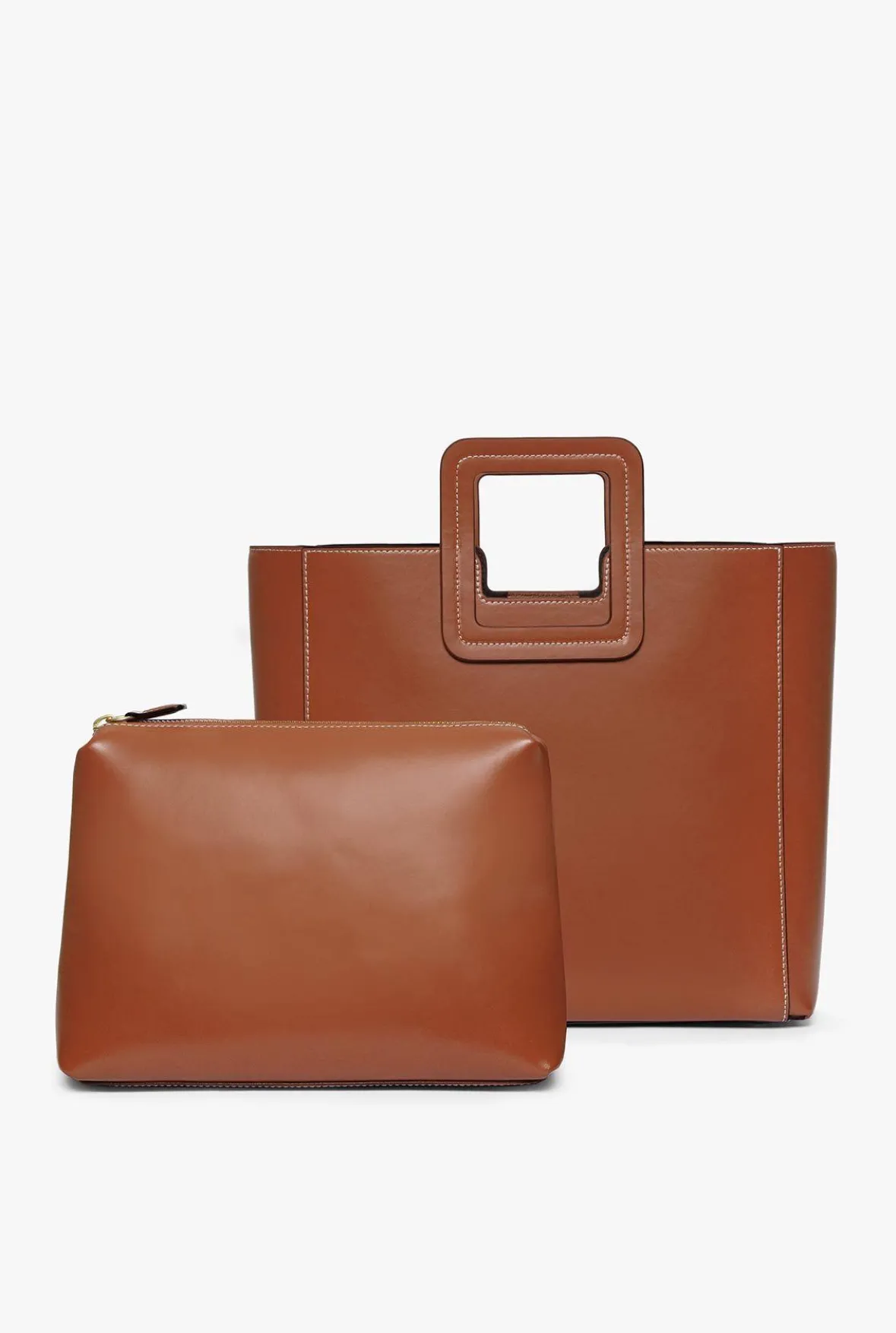 STAUD Crossbody | Totes<SHIRLEY LEATHER BAG SADDLE