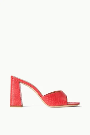 STAUD Heels | The Evening Edit<SLOANE HEEL RED ROSE