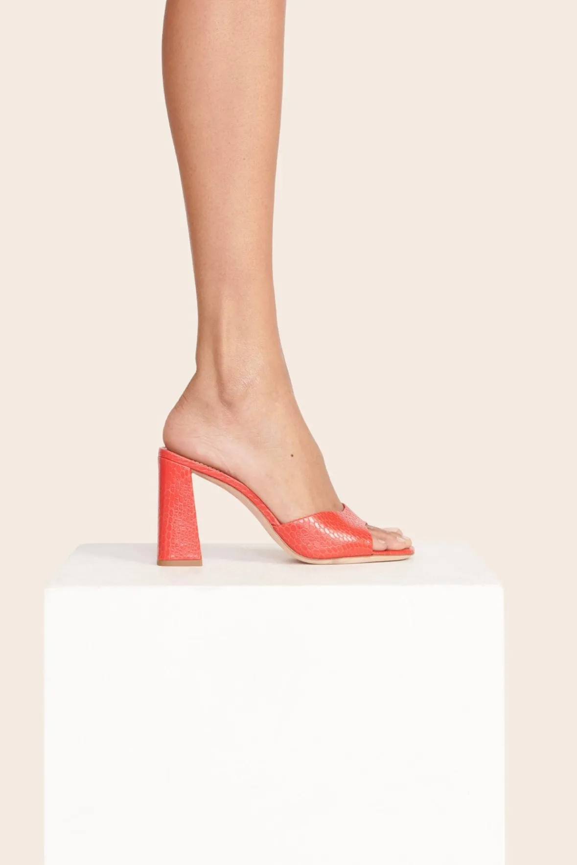 STAUD Heels | The Evening Edit<SLOANE HEEL RED ROSE