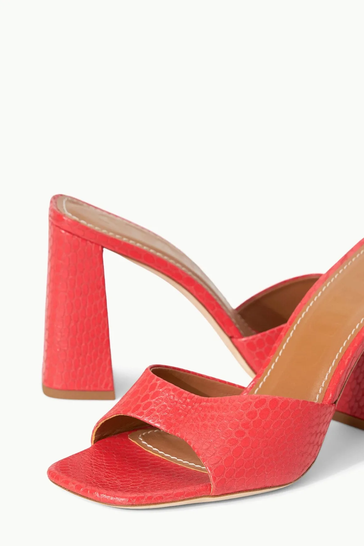 STAUD Heels | The Evening Edit<SLOANE HEEL RED ROSE