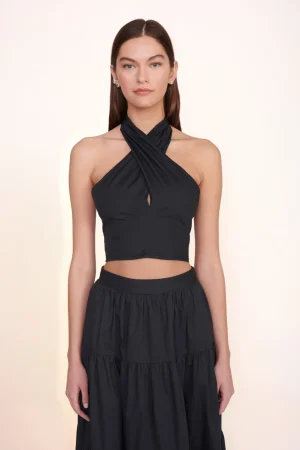 STAUD Poplin Shop | Tops<SMOCKED KAI TOP