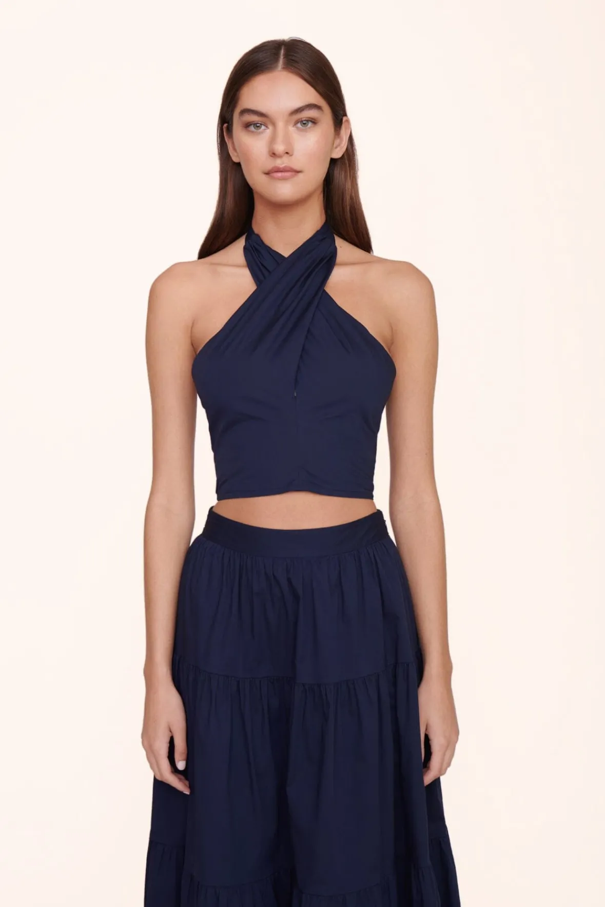 STAUD Poplin Shop | Tops<SMOCKED KAI TOP