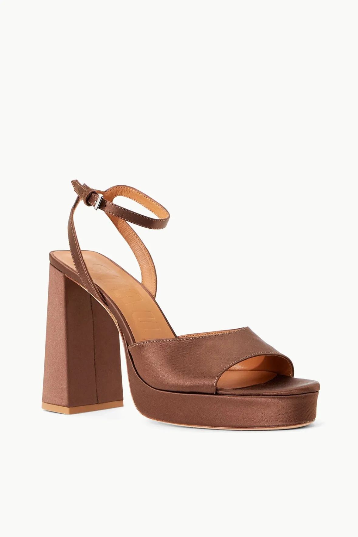 STAUD Platforms & Wedges<SOLANGE PLATFORM CLOVE SATIN