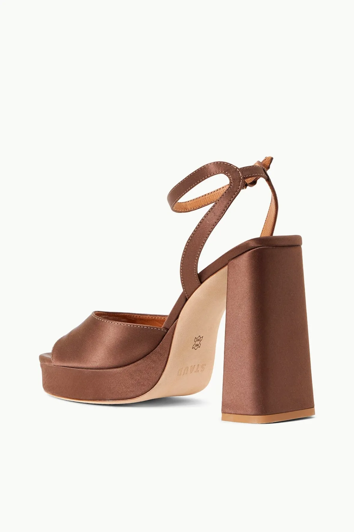 STAUD Platforms & Wedges<SOLANGE PLATFORM CLOVE SATIN