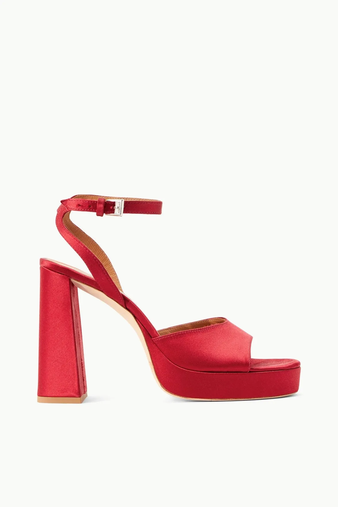 STAUD Platforms & Wedges<SOLANGE PLATFORM RUBY SATIN