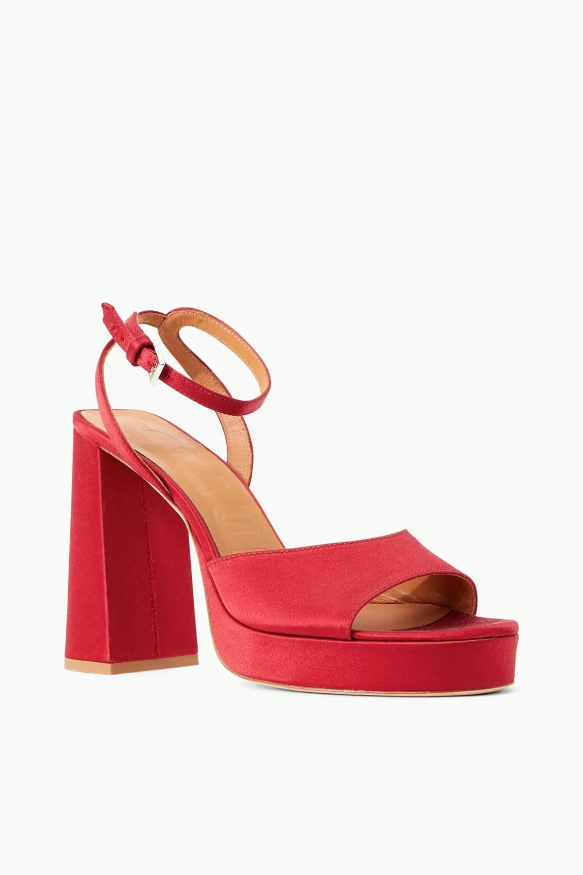 STAUD Platforms & Wedges<SOLANGE PLATFORM RUBY SATIN