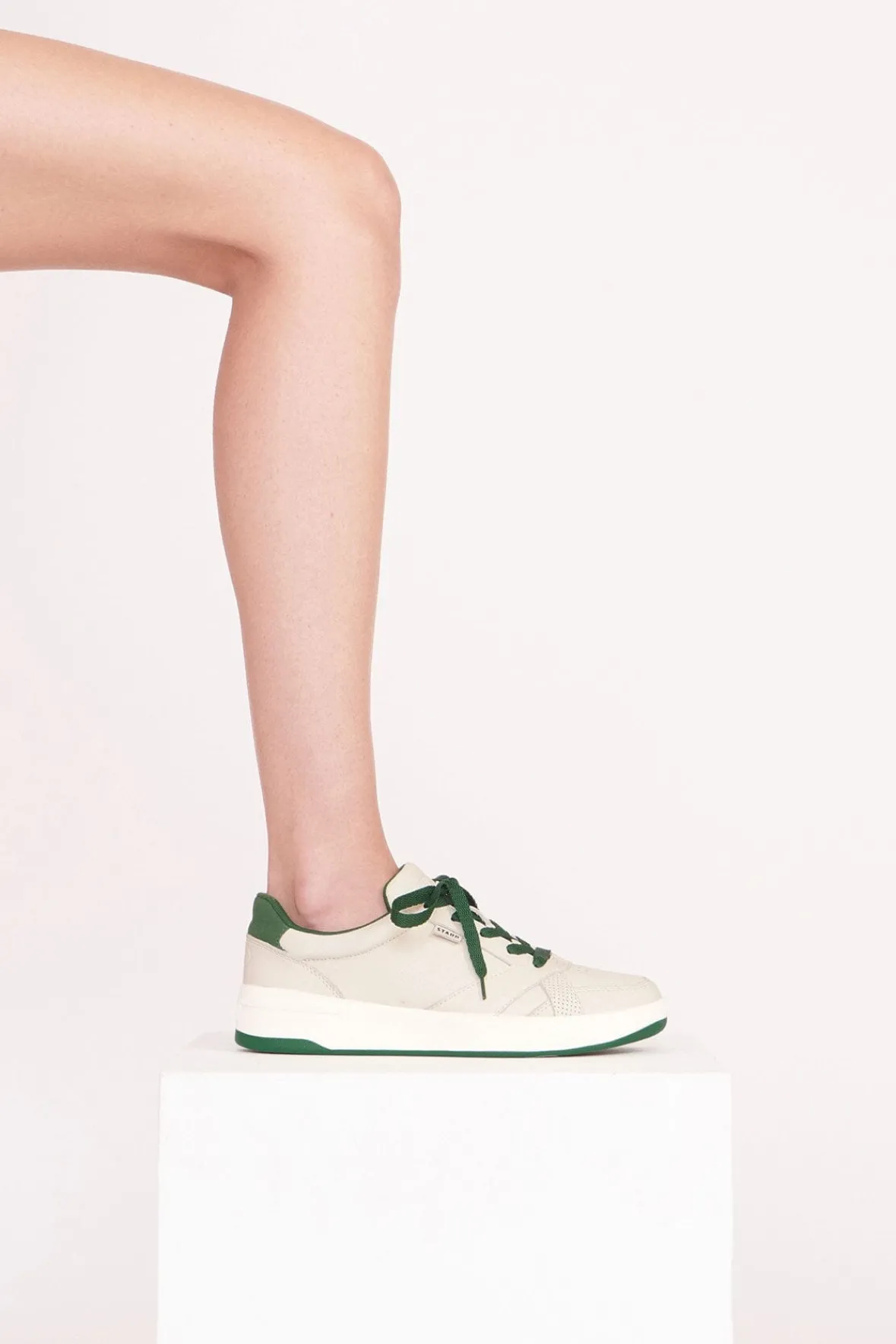 STAUD Keds + STAUD | Sneakers< + KEDS THE COURT SNEAKER CREAM GREEN