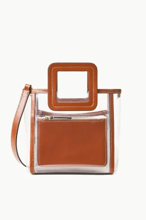 STAUD NFL STAUD<THE STADIUM MINI SHIRLEY BAG  CLEAR TAN