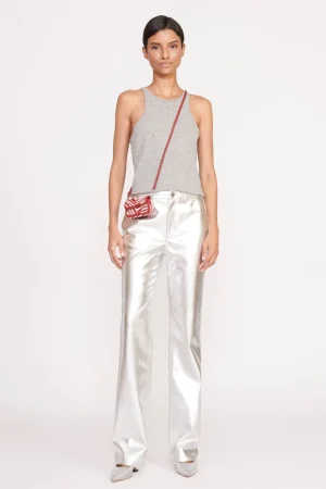 STAUD Beaded | Tommy<TINY TOMMY BEADED CROSSBODY  SCARLET WHITE