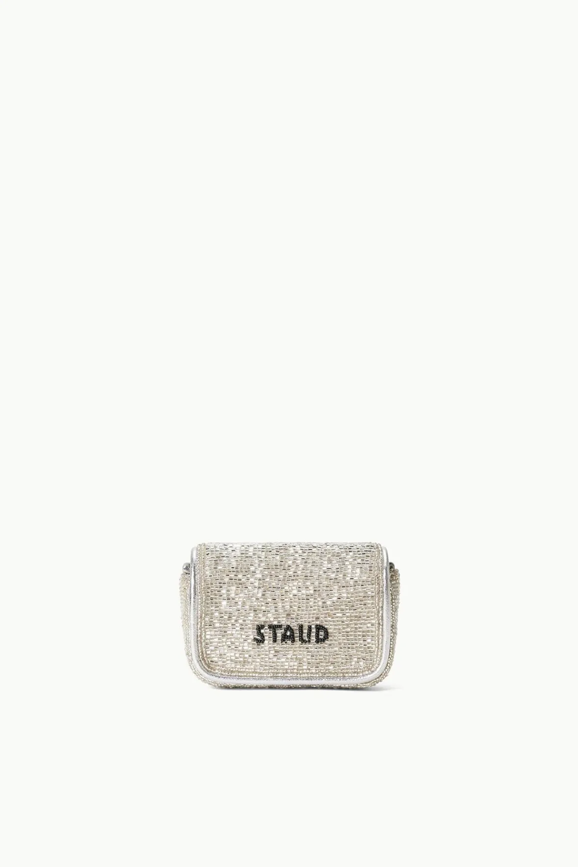 STAUD Beaded | Tommy<TINY TOMMY BEADED CROSSBODY DIAMOND ROSE