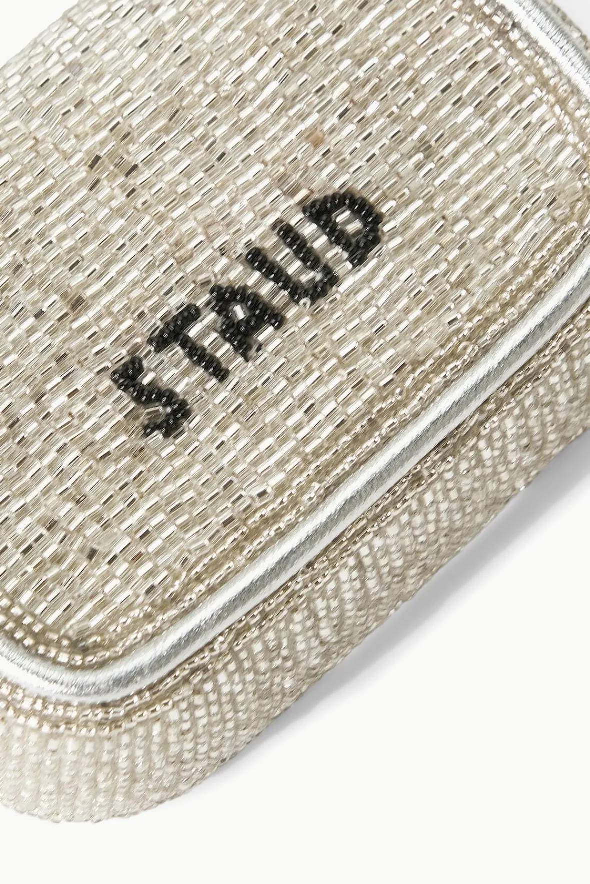 STAUD Beaded | Tommy<TINY TOMMY BEADED CROSSBODY DIAMOND ROSE
