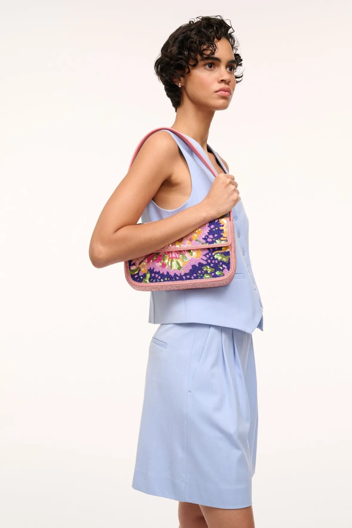 STAUD Shoulder | Beaded<TOMMY BEADED BAG