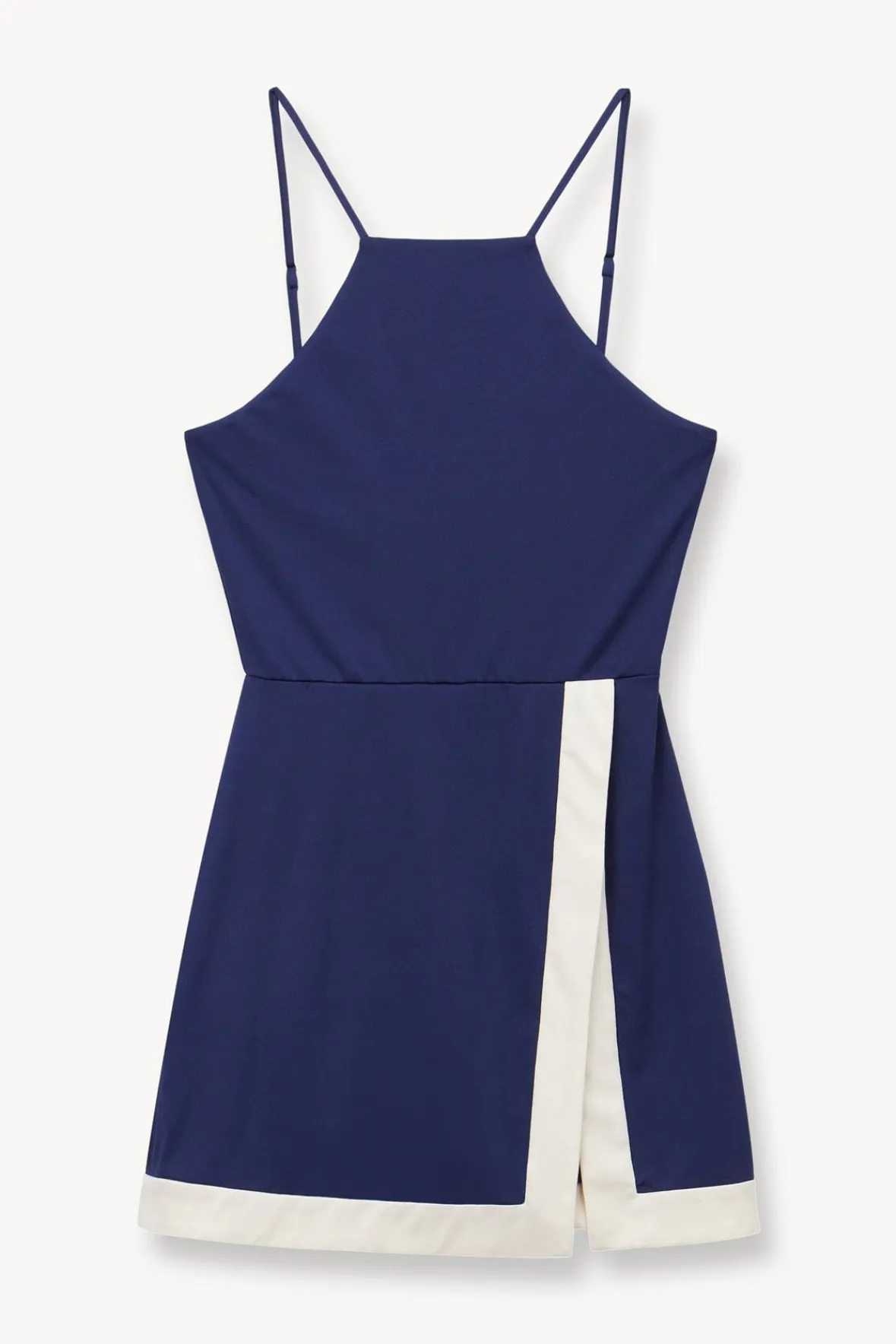 STAUD STAUD Court | Dresses<TOP SPIN DRESS NAVY IVORY