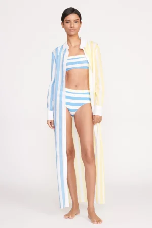 STAUD Cover-Ups<VITA DRESS BUTTERCUP SEASHORE STRIPE