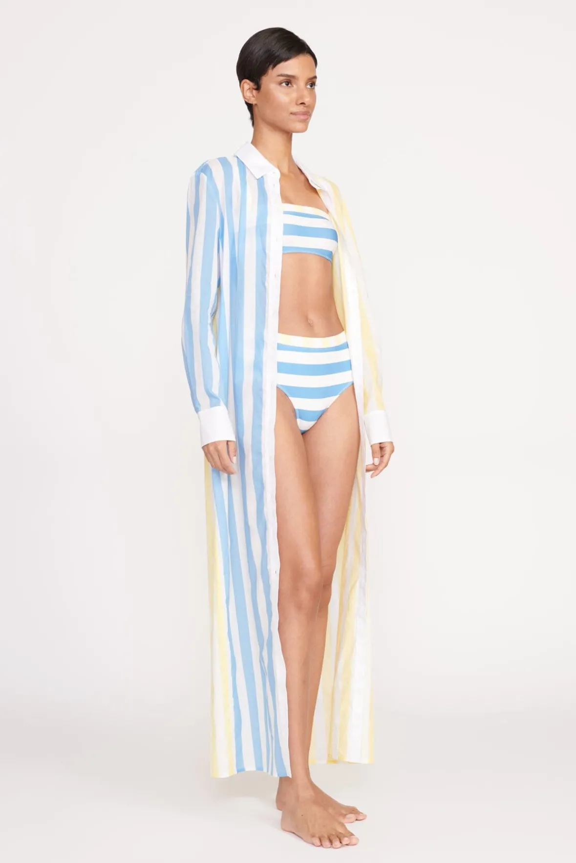 STAUD Cover-Ups<VITA DRESS BUTTERCUP SEASHORE STRIPE